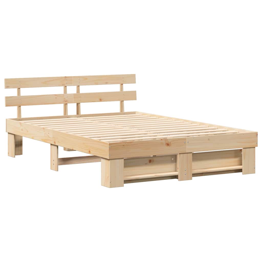 Σκελετός Κρεβατιού Καφέ 160 x 200 cm Στερεά ξυλεία πεύκου