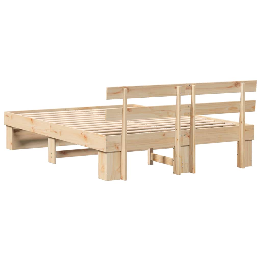 Σκελετός Κρεβατιού Καφέ 160 x 200 cm Στερεά ξυλεία πεύκου