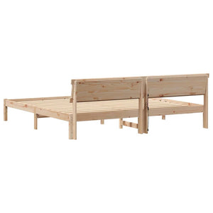 Σκελετός Κρεβατιού Καφέ 180 x 200 cm Στερεά ξυλεία πεύκου