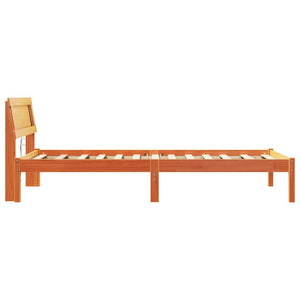 Σκελετός Κρεβατιού Κερωτό καφέ 90 x 190 cm Στερεά ξυλεία πεύκου