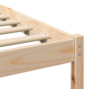 Σκελετός Κρεβατιού Καφέ 75 x 190 cm Στερεά ξυλεία πεύκου