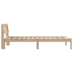 Σκελετός Κρεβατιού Καφέ 75 x 190 cm Στερεά ξυλεία πεύκου
