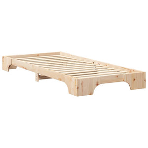 Σκελετός Κρεβατιού Καφέ 100 x 210 cm Στερεά ξυλεία πεύκου - Pakobazaar