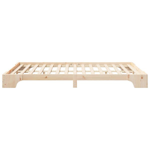 Σκελετός Κρεβατιού Καφέ 140 x 210 cm Στερεά ξυλεία πεύκου - Pakobazaar