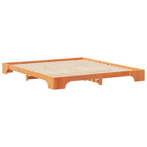 Σκελετός Κρεβατιού Καφέ 180 x 210 cm Στερεά ξυλεία πεύκου
