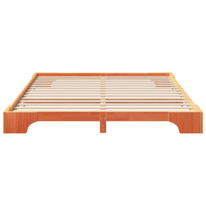 Σκελετός Κρεβατιού Καφέ 200 x 210 cm Στερεά ξυλεία πεύκου - Pakobazaar