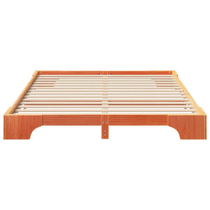 Σκελετός Κρεβατιού Καφέ 160 x 220 cm Στερεά ξυλεία πεύκου - Pakobazaar
