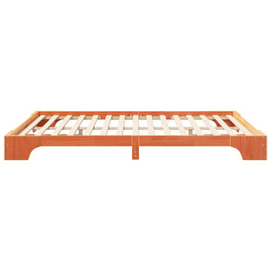 Σκελετός Κρεβατιού Καφέ 160 x 220 cm Στερεά ξυλεία πεύκου - Pakobazaar