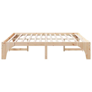 Σκελετός Κρεβατιού Καφέ 180 x 200 cm Στερεά ξυλεία πεύκου - Pakobazaar