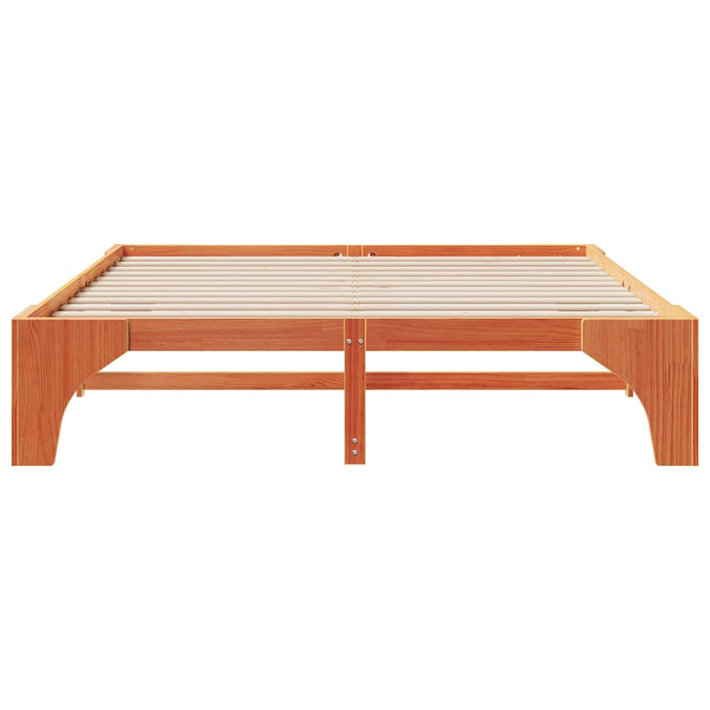 Σκελετός Κρεβατιού Καφέ 180 x 200 cm Στερεά ξυλεία πεύκου - Pakobazaar