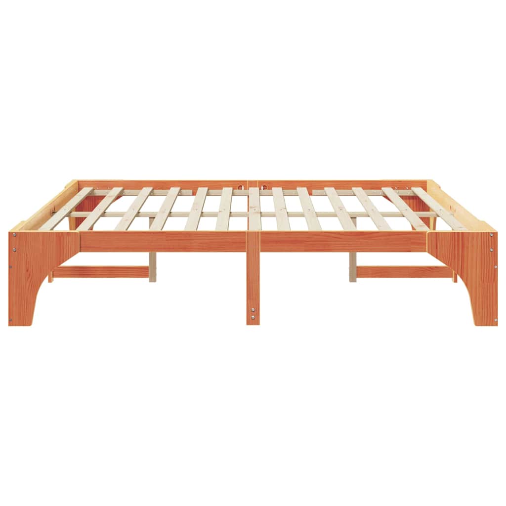 Σκελετός Κρεβατιού Καφέ 180 x 200 cm Στερεά ξυλεία πεύκου - Pakobazaar