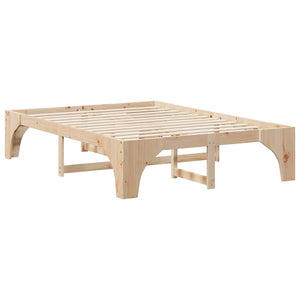 Σκελετός Κρεβατιού Καφέ 140 x 200 cm Στερεά ξυλεία πεύκου - Pakobazaar