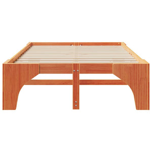 Σκελετός Κρεβατιού Καφέ 120 x 190 cm Στερεά ξυλεία πεύκου - Pakobazaar