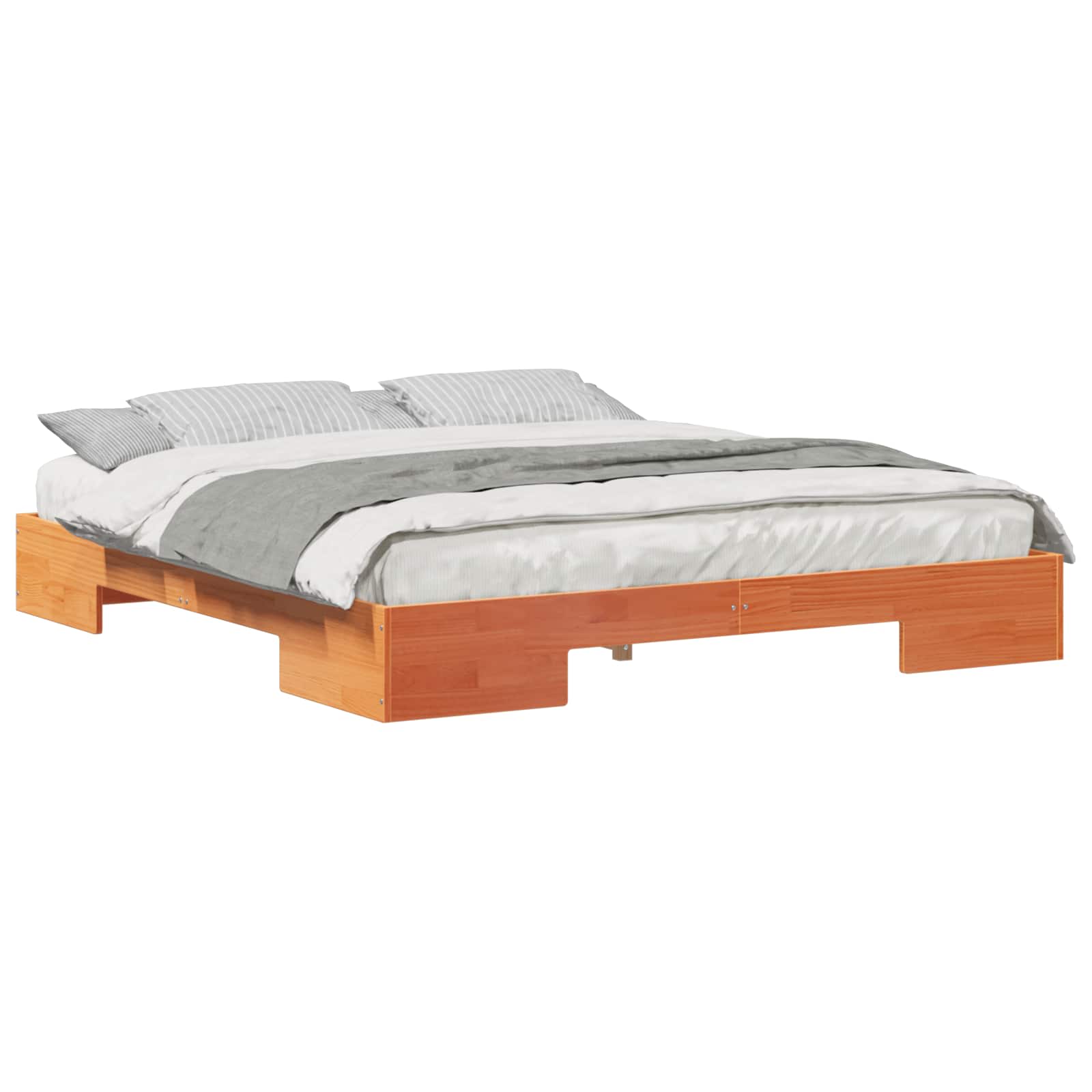 Σκελετός Κρεβατιού Καφέ 200 x 200 cm - Pakobazaar