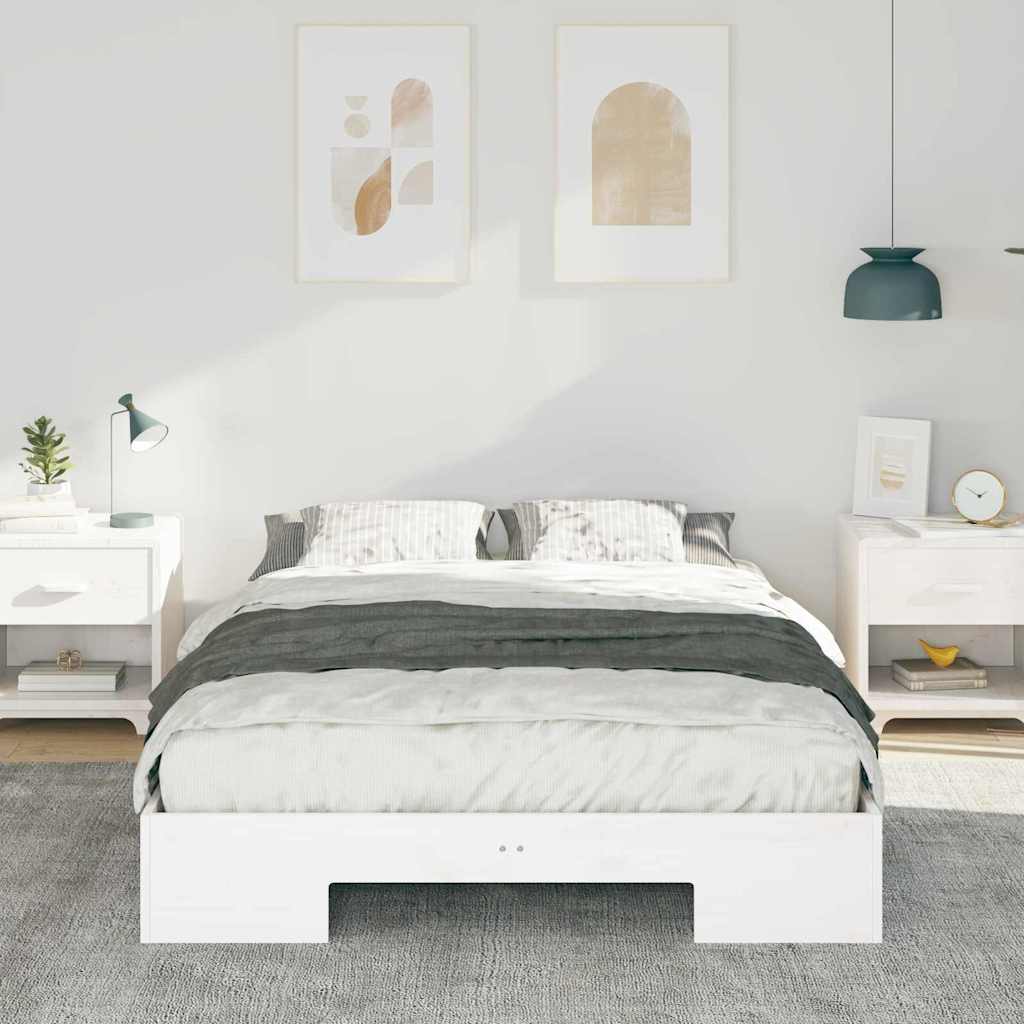 Σκελετός Κρεβατιού Λευκό 120 x 190 cm - Pakobazaar