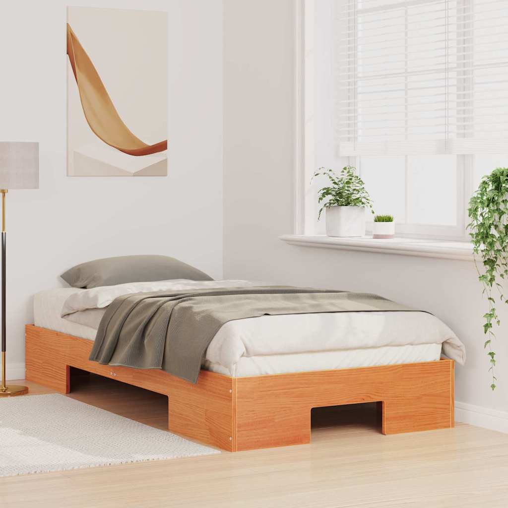 Σκελετός Κρεβατιού Καφέ 75 x 190 cm - Pakobazaar