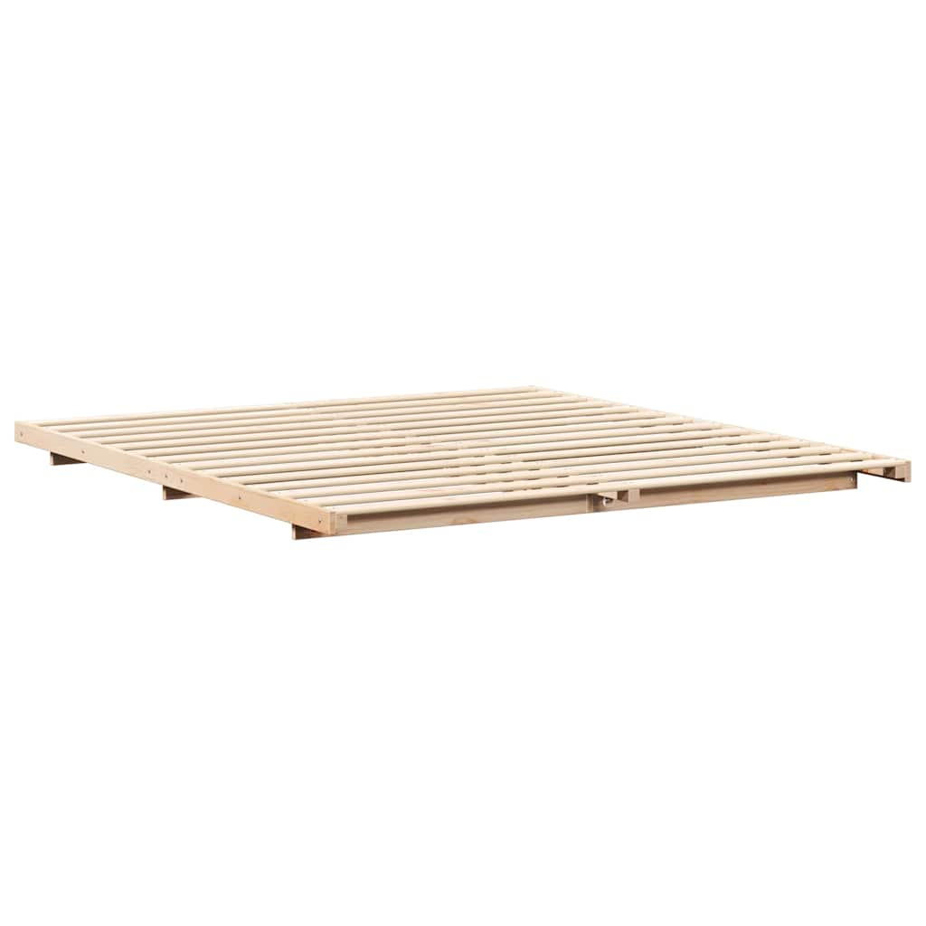 Σκελετός Κρεβατιού Καφέ 180 x 200 cm Στερεά ξυλεία πεύκου