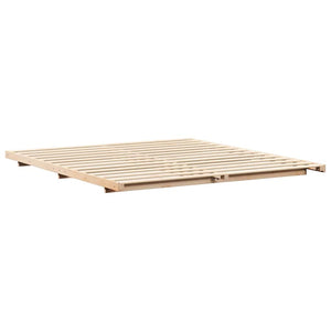 Σκελετός Κρεβατιού Καφέ 180 x 200 cm Στερεά ξυλεία πεύκου