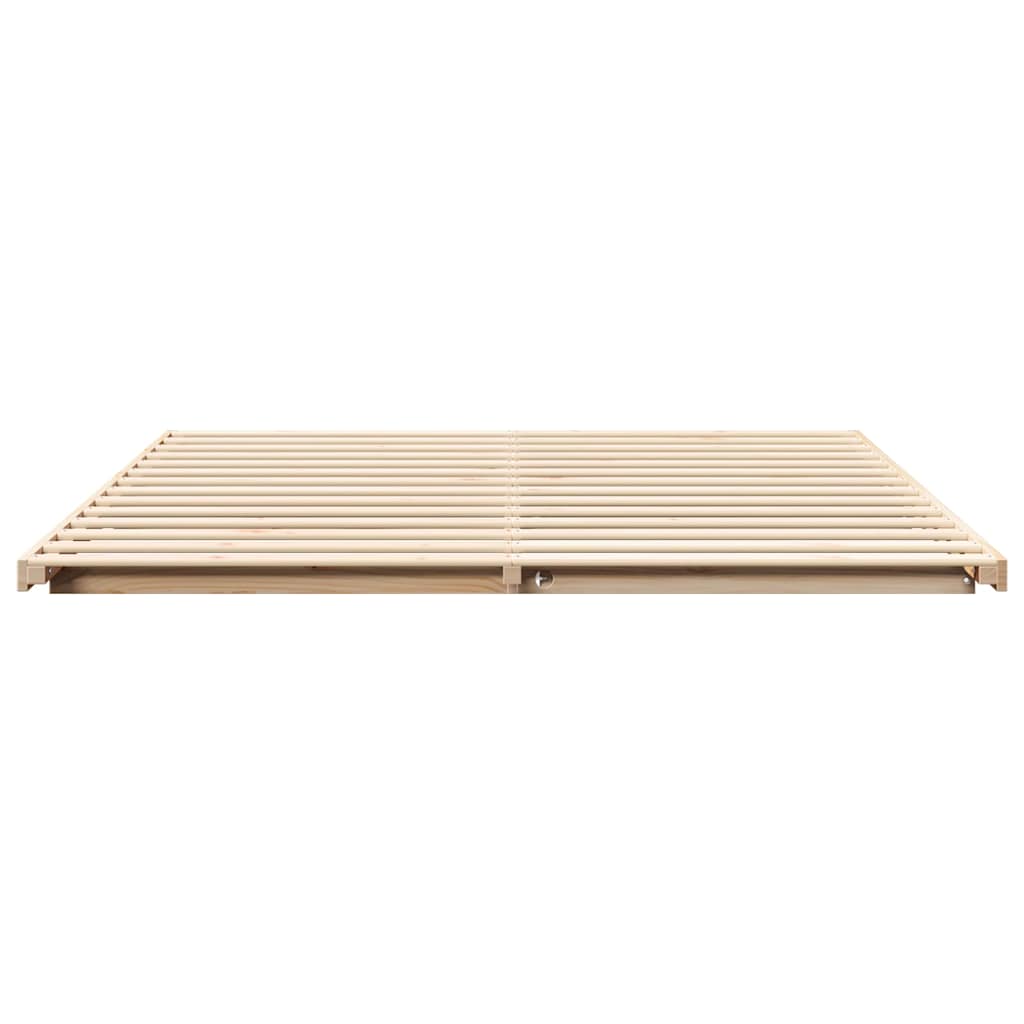 Σκελετός Κρεβατιού Καφέ 180 x 200 cm Στερεά ξυλεία πεύκου