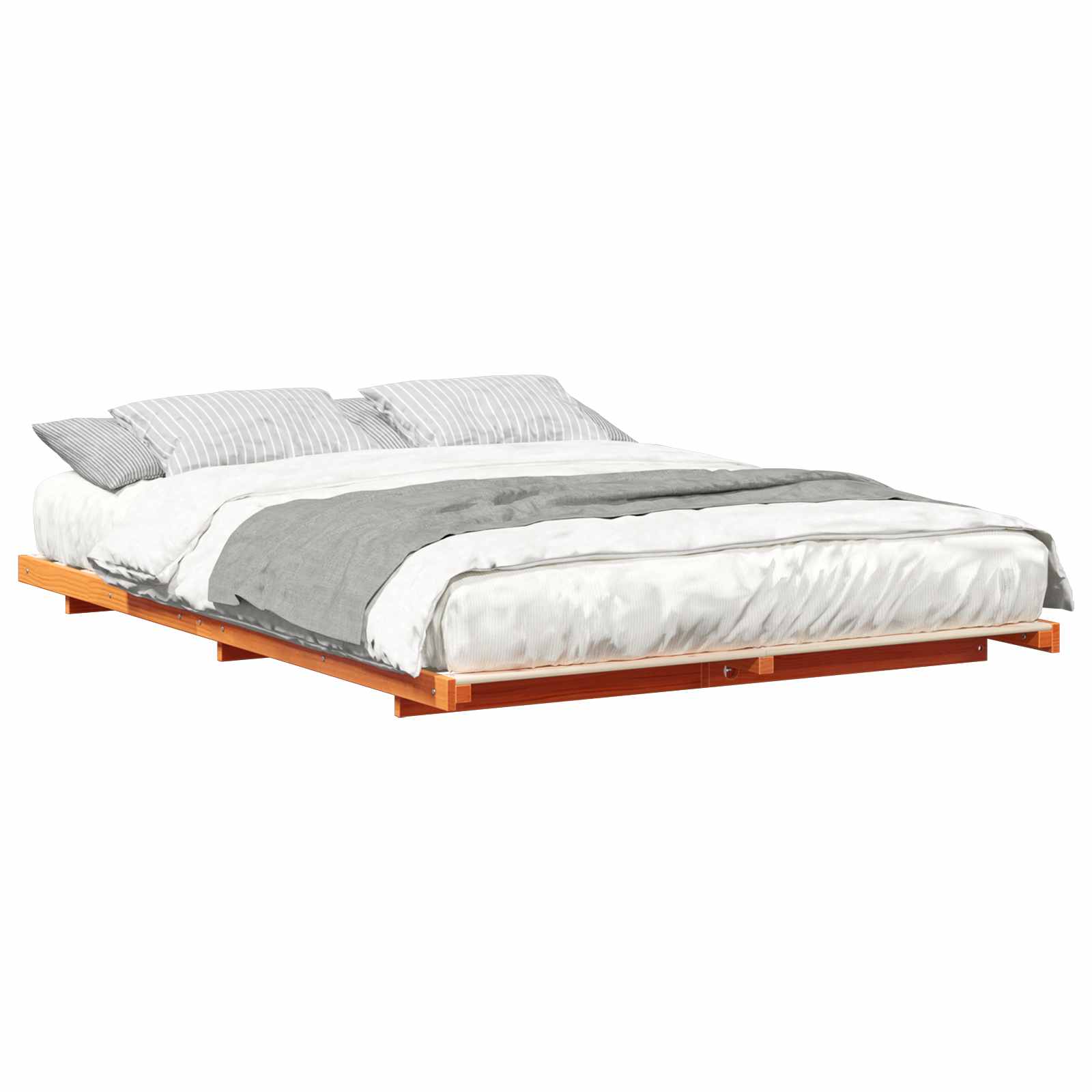 Σκελετός Κρεβατιού Κερωτό καφέ 160 x 200 cm
