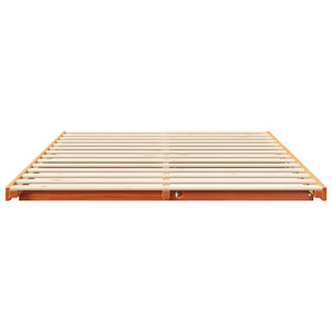 Σκελετός Κρεβατιού Κερωτό καφέ 160 x 200 cm