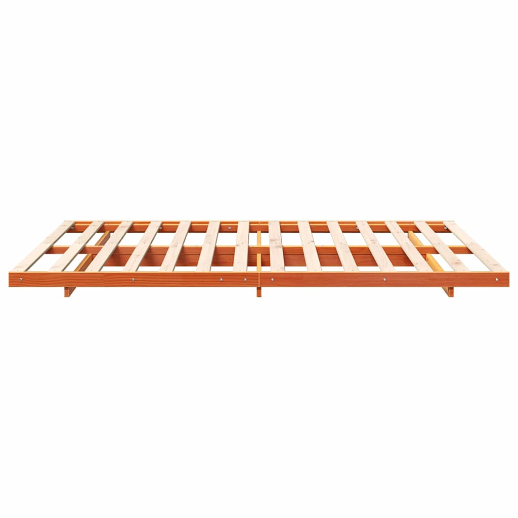 Σκελετός Κρεβατιού Κερωτό καφέ 160 x 200 cm