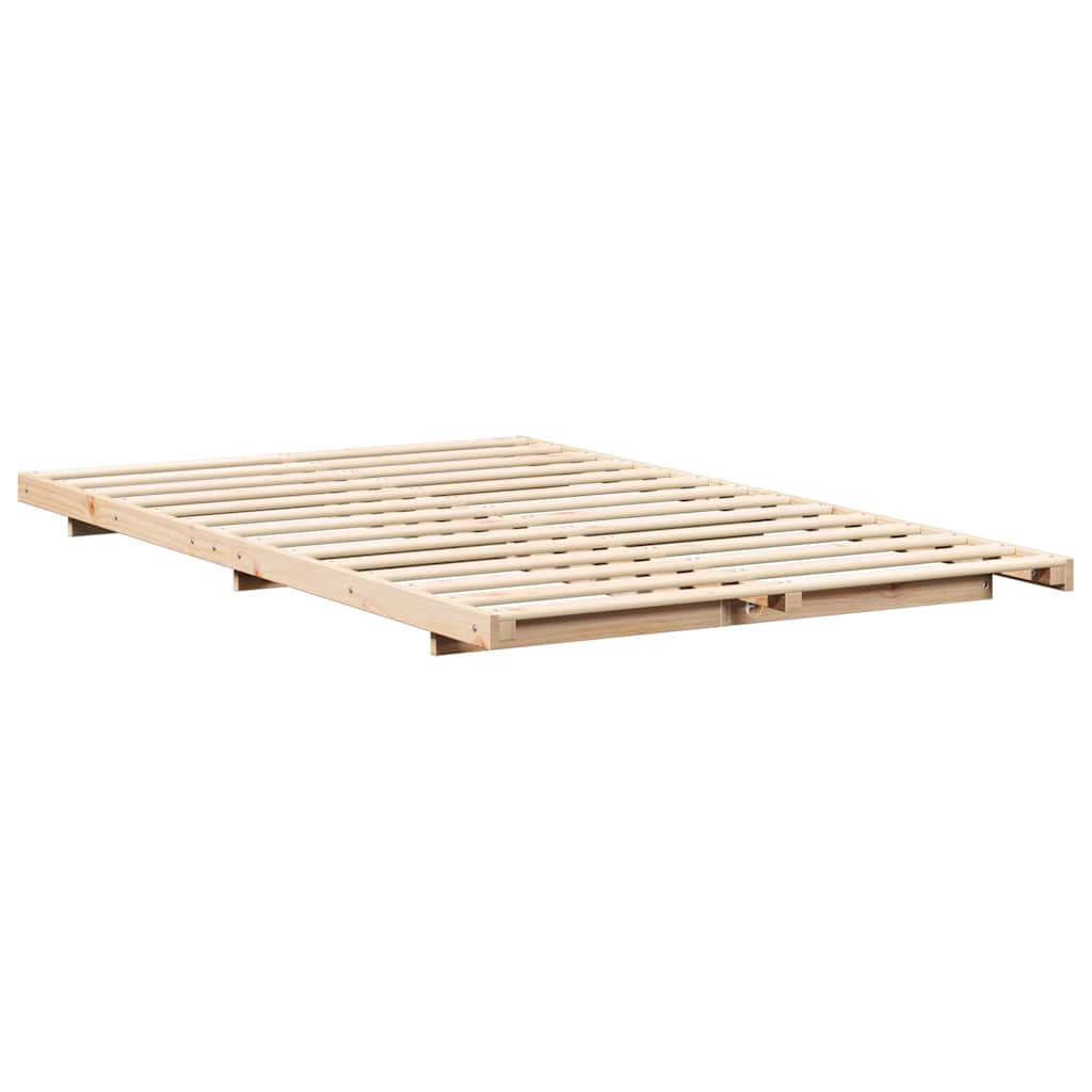 Σκελετός Κρεβατιού Καφέ 120 x 200 cm Στερεά ξυλεία πεύκου
