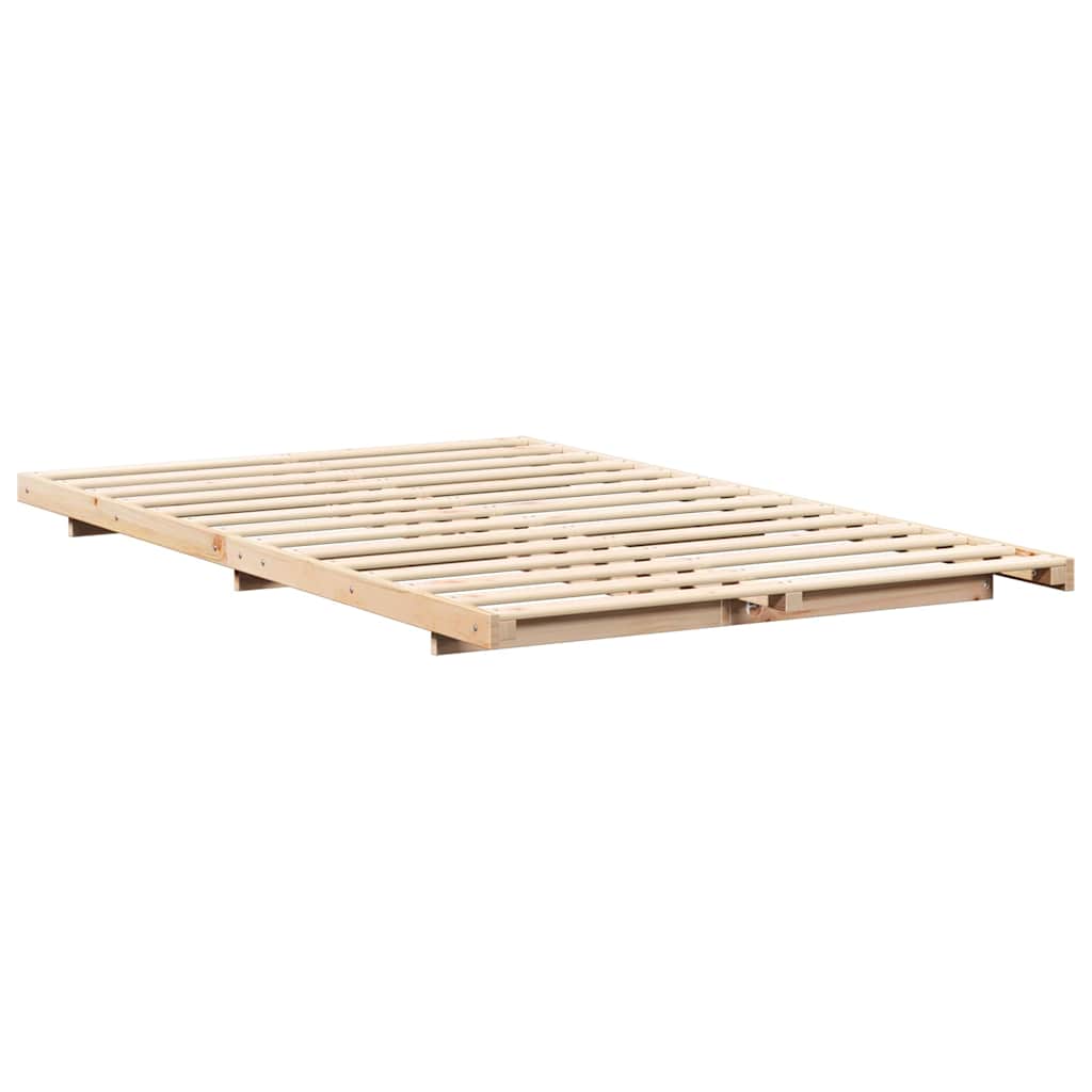 Σκελετός Κρεβατιού Καφέ 120 x 200 cm Στερεά ξυλεία πεύκου