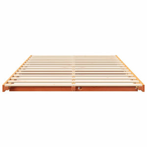 Σκελετός Κρεβατιού Κερωτό καφέ 135 x 190 cm