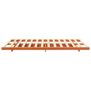 Σκελετός Κρεβατιού Κερωτό καφέ 135 x 190 cm
