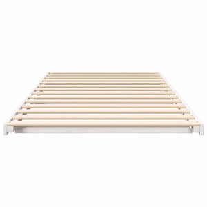 Σκελετός Κρεβατιού Λευκό 100 x 210 cm Στερεά ξυλεία πεύκου