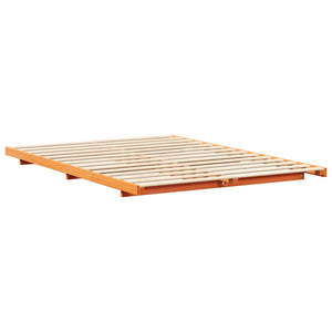 Σκελετός Κρεβατιού Κερωτό καφέ 140 x 210 cm