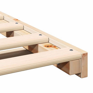 Σκελετός Κρεβατιού Καφέ 160 x 210 cm Στερεά ξυλεία πεύκου