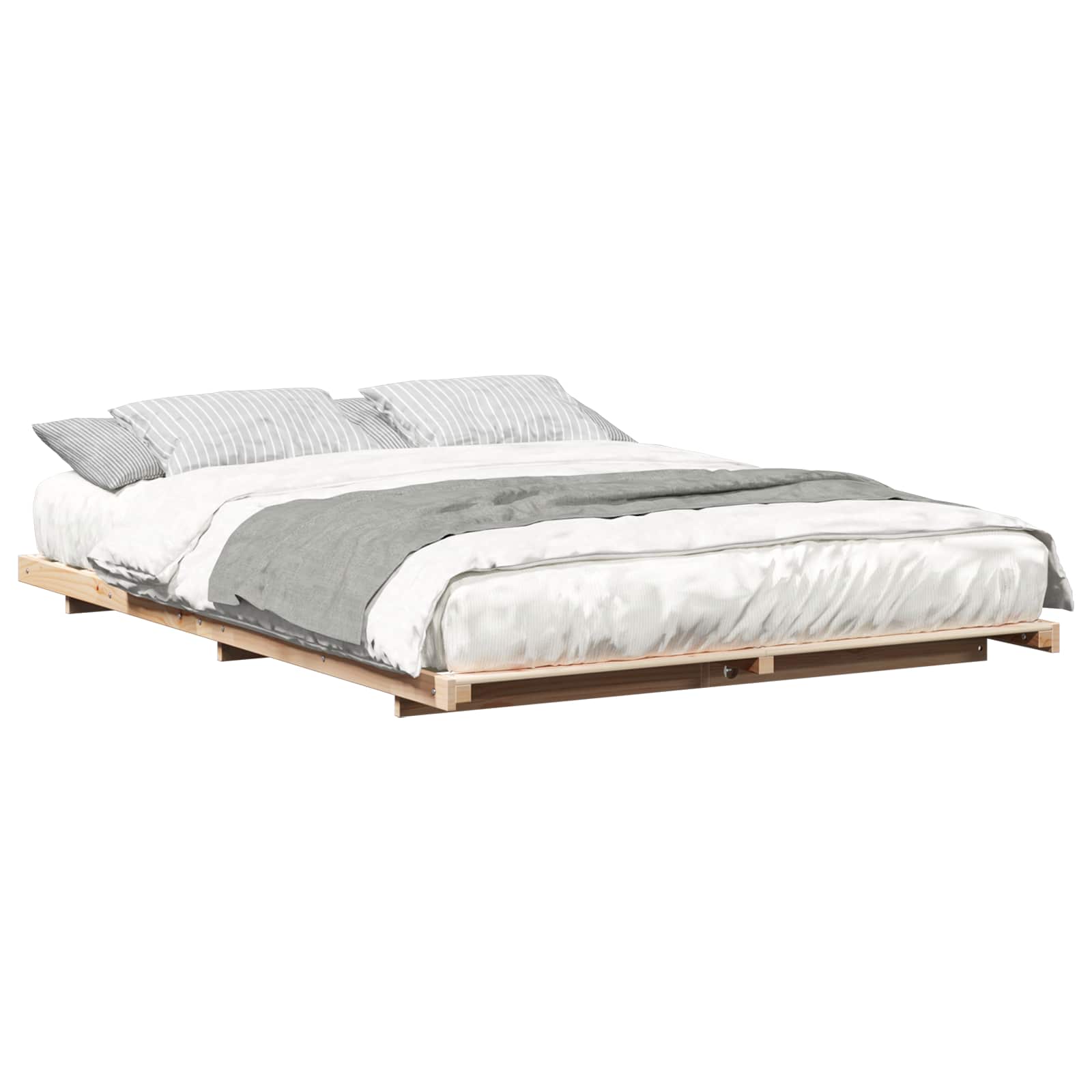 Σκελετός Κρεβατιού Καφέ 160 x 210 cm Στερεά ξυλεία πεύκου - Pakobazaar