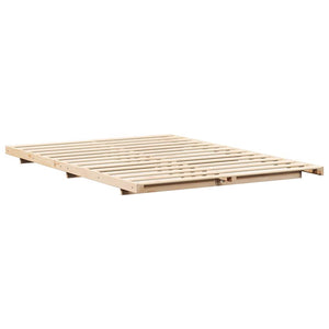 Σκελετός Κρεβατιού Καφέ 160 x 210 cm Στερεά ξυλεία πεύκου