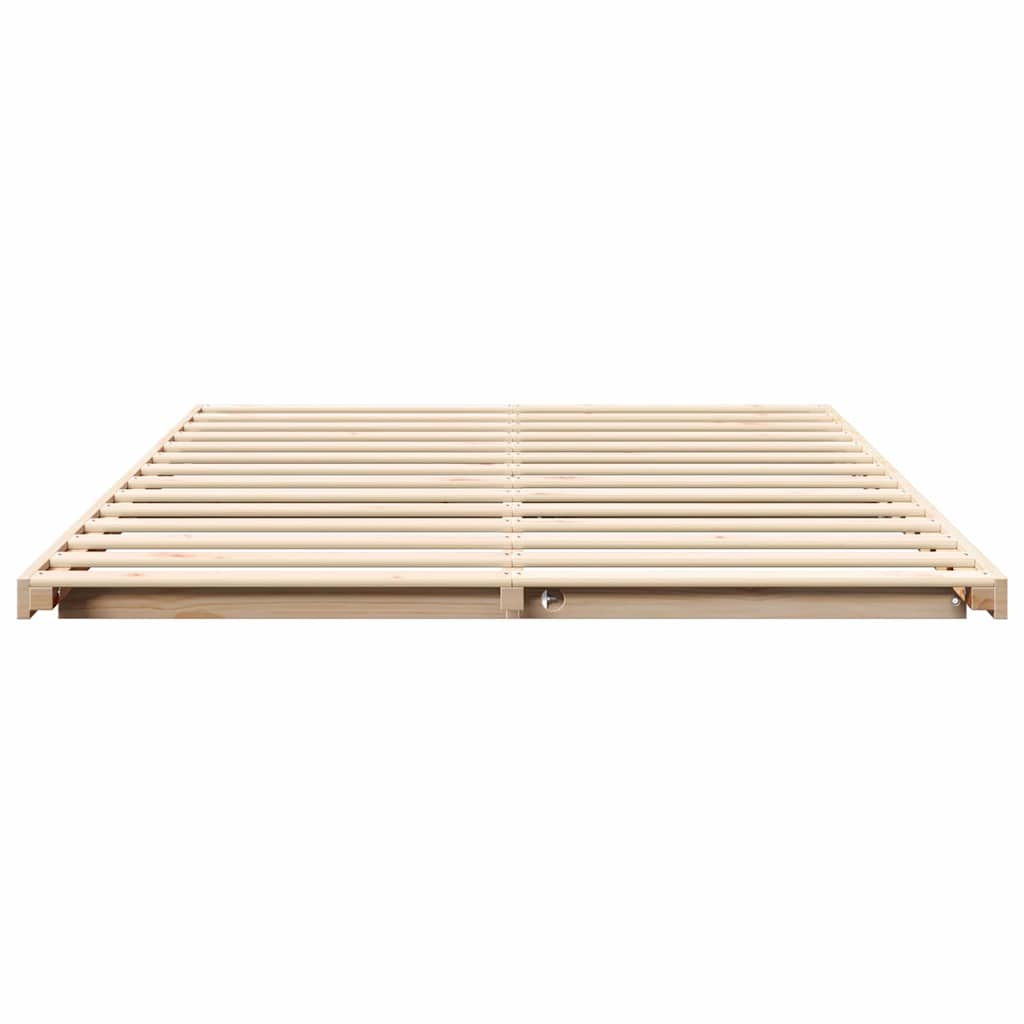 Σκελετός Κρεβατιού Καφέ 160 x 210 cm Στερεά ξυλεία πεύκου - Pakobazaar