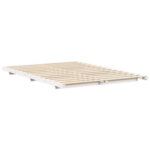 Σκελετός Κρεβατιού Λευκό 160 x 210 cm Στερεά ξυλεία πεύκου
