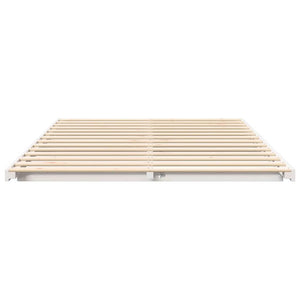 Σκελετός Κρεβατιού Λευκό 160 x 220 cm Στερεά ξυλεία πεύκου