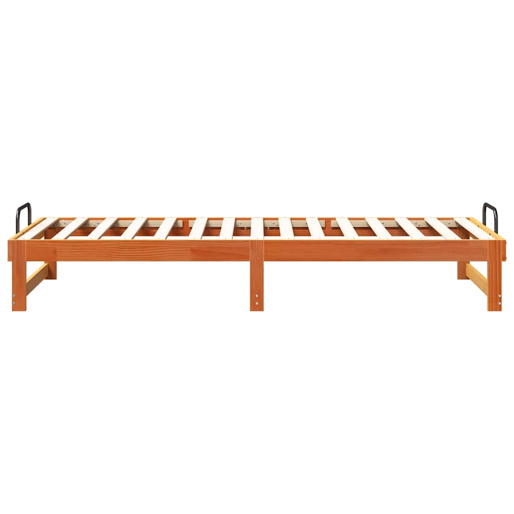 Σκελετός Κρεβατιού Καφέ 80 x 200 cm Στερεά ξυλεία πεύκου