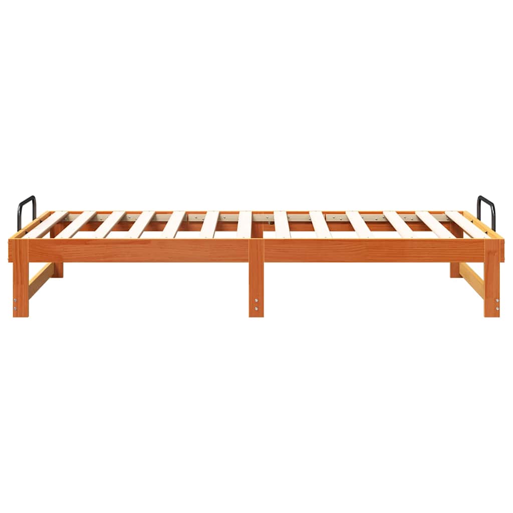 Σκελετός Κρεβατιού Καφέ 90 x 190 cm Στερεά ξυλεία πεύκου