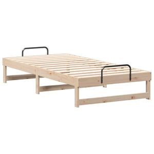 Σκελετός Κρεβατιού Καφέ 75 x 190 cm Στερεά ξυλεία πεύκου