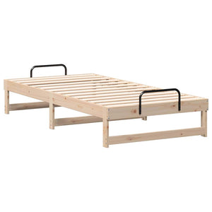Σκελετός Κρεβατιού Καφέ 75 x 190 cm Στερεά ξυλεία πεύκου
