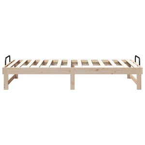 Σκελετός Κρεβατιού Καφέ 75 x 190 cm Στερεά ξυλεία πεύκου