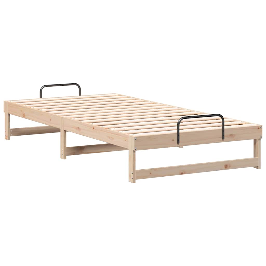 Σκελετός Κρεβατιού Καφέ 100 x 210 cm Στερεά ξυλεία πεύκου