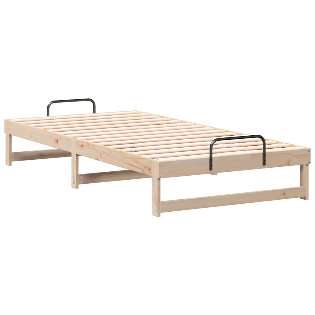 Σκελετός Κρεβατιού Καφέ 100 x 210 cm Στερεά ξυλεία πεύκου