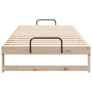 Σκελετός Κρεβατιού Καφέ 100 x 210 cm Στερεά ξυλεία πεύκου