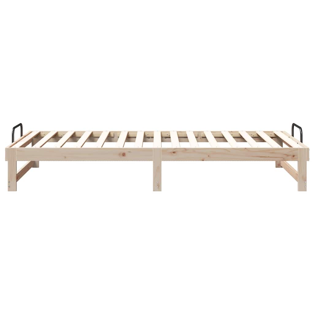 Σκελετός Κρεβατιού Καφέ 100 x 210 cm Στερεά ξυλεία πεύκου