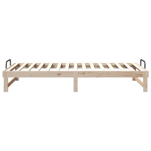 Σκελετός Κρεβατιού Καφέ 100 x 210 cm Στερεά ξυλεία πεύκου