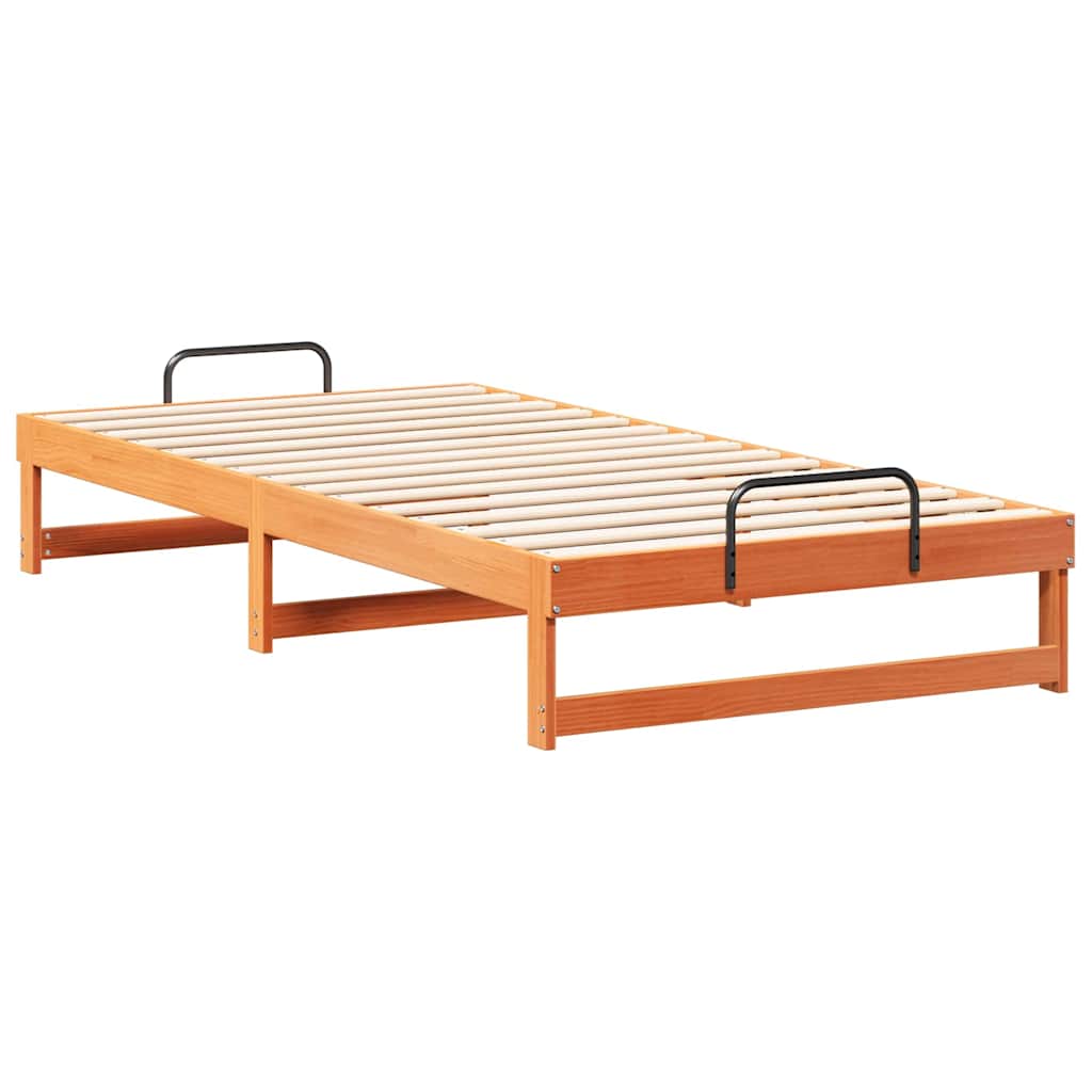 Σκελετός Κρεβατιού Καφέ 100 x 210 cm Στερεά ξυλεία πεύκου