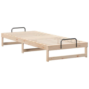 Σκελετός Κρεβατιού Καφέ 90 x 220 cm Στερεά ξυλεία πεύκου